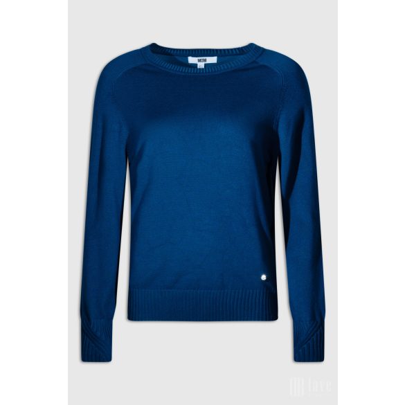 Md'M ● Sweater ● kék kötött hosszú ujjú pulóver