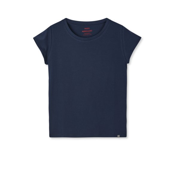 Mads Nørgaard ● Organic Jersey Teasy Tee ● éjkék rövid ujjú póló