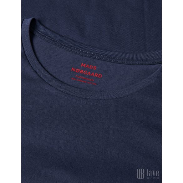 Mads Nørgaard ● Organic Jersey Teasy Tee ● éjkék rövid ujjú póló