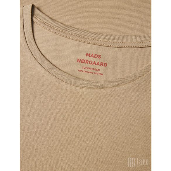 Mads Nørgaard ● Organic Favorite Teasy ● világosbarna rövid ujjú pamut póló