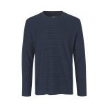 Mads Nørgaard ● Slub Stripe Timo ● kék csíkos hosszú ujjú póló