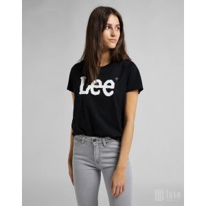 Lee ● Logo Tee ● fekete rövid ujjú póló 