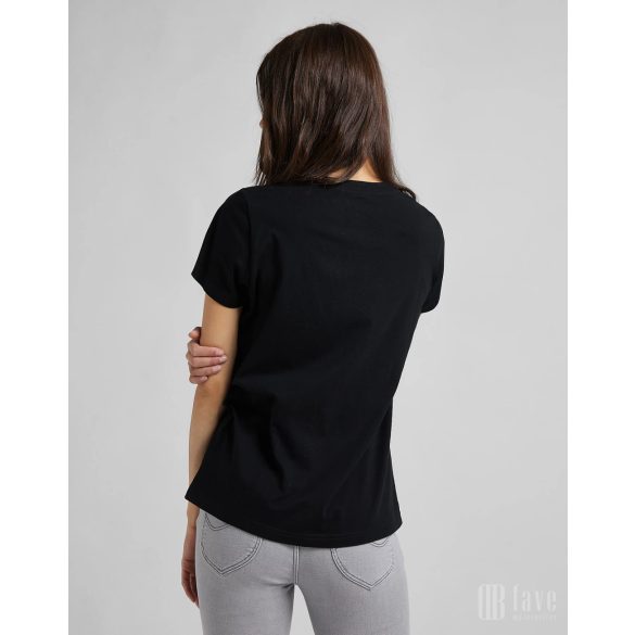 Lee ● Logo Tee ● fekete rövid ujjú póló 