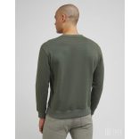 Lee ● Plain Crew ● khakizöld környakas pulóver