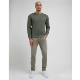 Lee ● Plain Crew ● khakizöld környakas pulóver