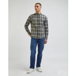 Lee ● Button Down Shirt ● zöld kockás hosszú ujjú ing