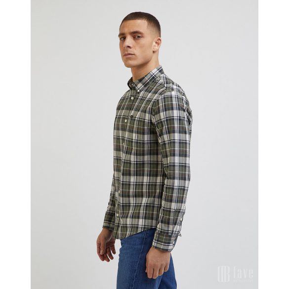 Lee ● Button Down Shirt ● zöld kockás hosszú ujjú ing