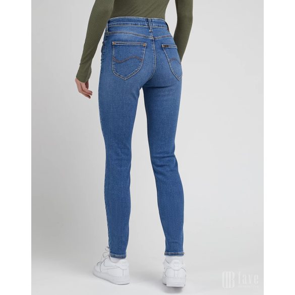 Lee ● ForeverFit ● kék koptatott skinny farmer