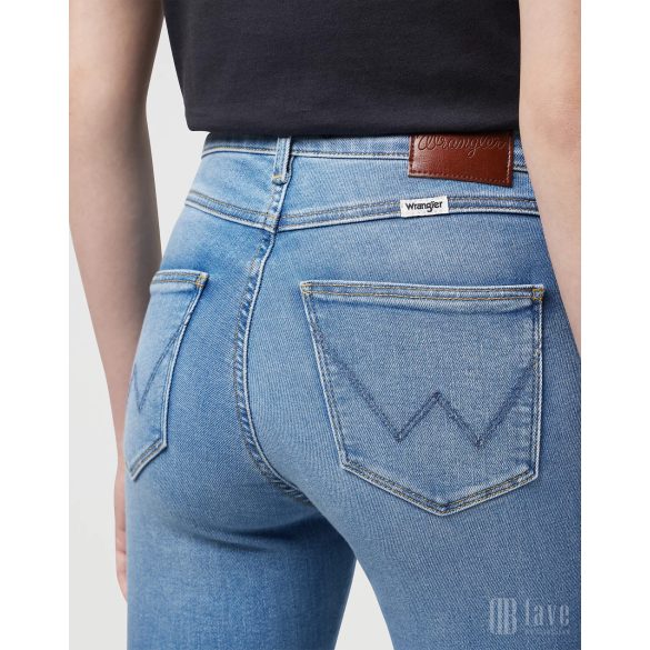 Wrangler ● High Skinny ● világoskék koptatott farmernadrág