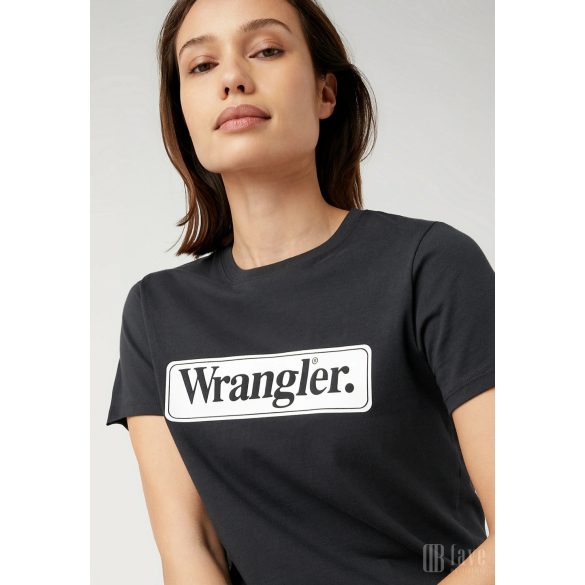 Wrangler ● Regular Tee ● fekete rövid ujjú póló