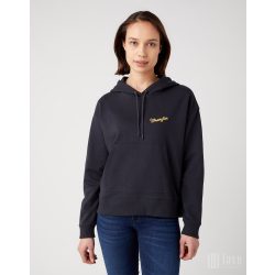 Wrangler ● Regular Hoodie ● fekete kapucnis pulóver