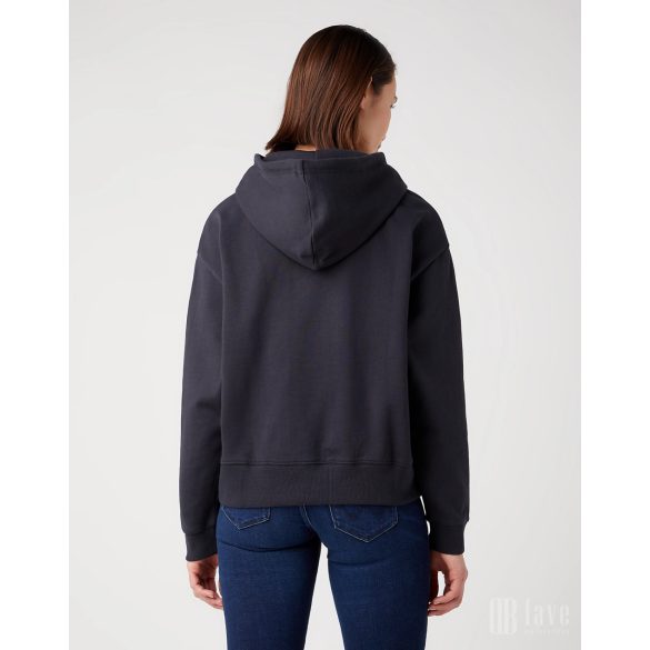 Wrangler ● Regular Hoodie ● fekete kapucnis pulóver