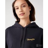 Wrangler ● Regular Hoodie ● fekete kapucnis pulóver