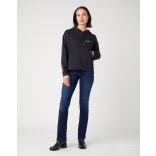 Wrangler ● Regular Hoodie ● fekete kapucnis pulóver