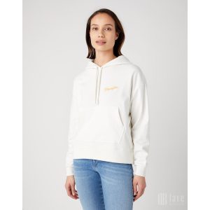 Wrangler ● Regular Hoodie ● fehér kapucnis pulóver