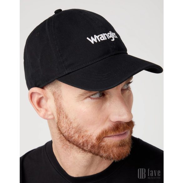 Wrangler ● Washed Logo Cap ● fekete baseball sapka