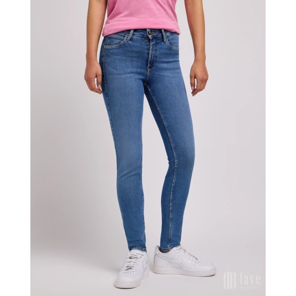 Lee ● ForeverFit ● világoskék koptatott skinny farmer