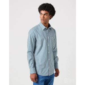 Wrangler ● LS 1PKT Shirt ● zöld kockás hosszú ujjú ing