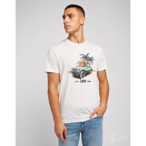 Lee ● Graphic Tee ● törtfehér mintás rövid ujjú póló 