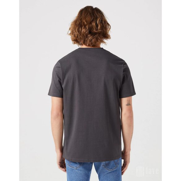 Wrangler ● Sign Off Tee ● fekete rövid ujjú póló