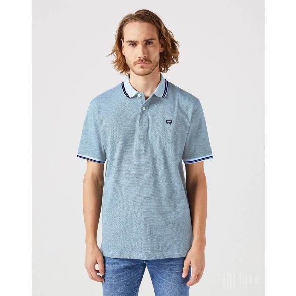 Wrangler ● Polo Shirt ● világoskék rövid ujjú piké póló