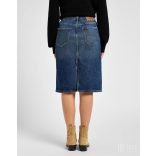 Lee ● Midi Skirt ● középkék koptatott midi farmerszoknya
