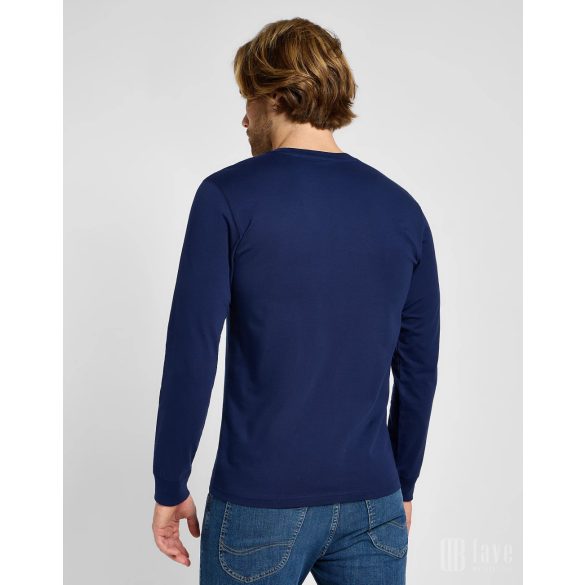 Lee ● Patch Logo Tee ● kék hosszú ujjú póló 