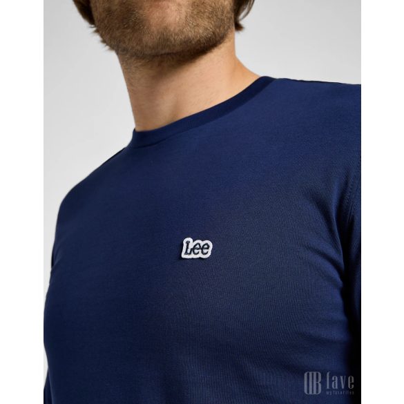 Lee ● Patch Logo Tee ● kék hosszú ujjú póló 