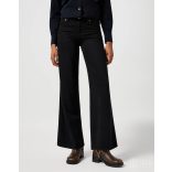 Wrangler ● World Wide ●  széles egyenes szárú fekete farmernadrág