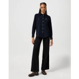 Wrangler ● World Wide ●  széles egyenes szárú fekete farmernadrág