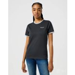 Wrangler ● Ringer Tee ● fekete feliratos rövid ujjú póló