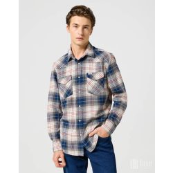   Wrangler ● Western Shirt ● kék kockás hosszú ujjú ing