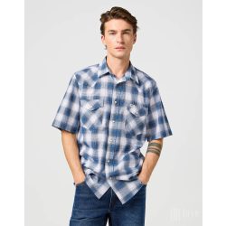 Wrangler ● Western Shirt ● kék kockás rövid ujjú ing