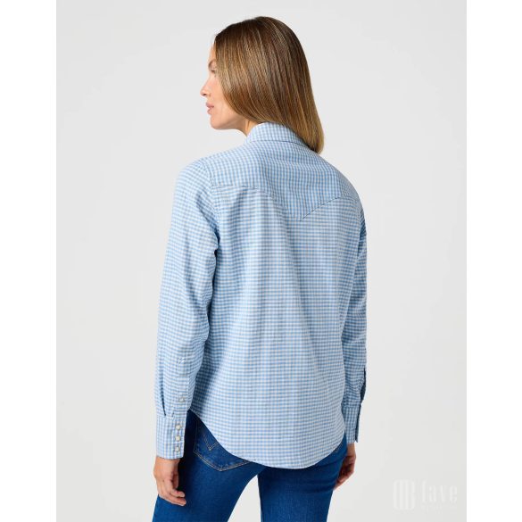 Wrangler ● Western Shirt ● kék kockás hoszú ujjú ing