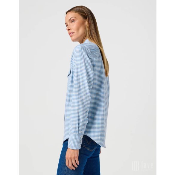 Wrangler ● Western Shirt ● kék kockás hoszú ujjú ing