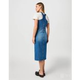 Wrangler ●The Dress ● kék ujjatlan midi farmerruha