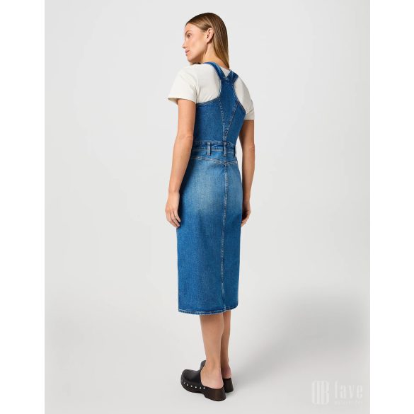 Wrangler ●The Dress ● kék ujjatlan midi farmerruha