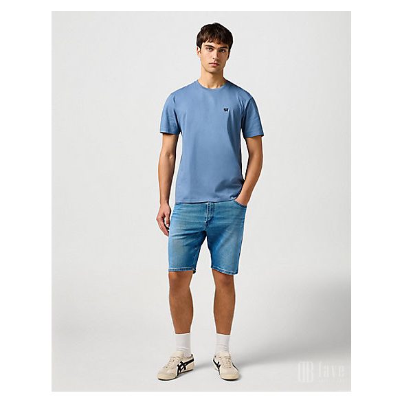 Wrangler ● Sign Off Tee ● farmerkék rövid ujjú póló