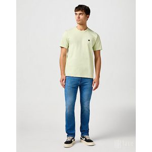 Wrangler ● Sign Off Tee ● világoszöld rövid ujjú póló