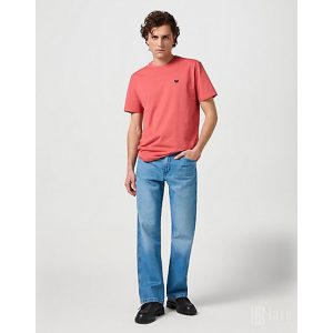 Wrangler ● Sign Off Tee ● korall rövid ujjú póló