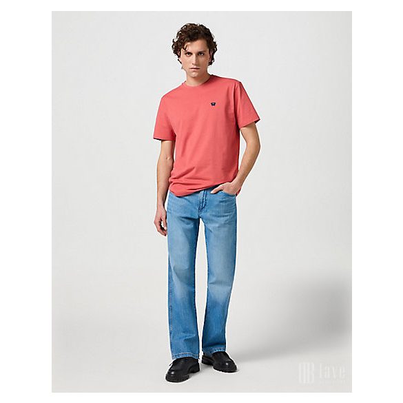 Wrangler ● Sign Off Tee ● korall rövid ujjú póló