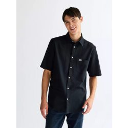 Wrangler ● SS 1PKT Shirt ● fekete rövid ujjú pamut ing