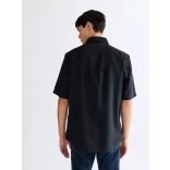 Wrangler ● SS 1PKT Shirt ● fekete rövid ujjú pamut ing