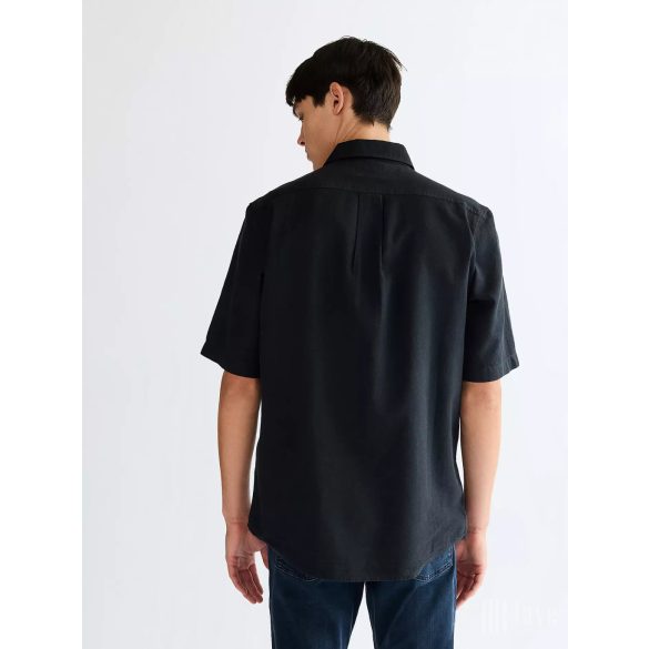 Wrangler ● SS 1PKT Shirt ● fekete rövid ujjú pamut ing