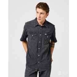 Wrangler ● Western Shirt ● fekete rövid ujjú farmering