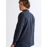 Wrangler ● LS 1PKT Shirt ● sötétkék hosszú ujjú len ing