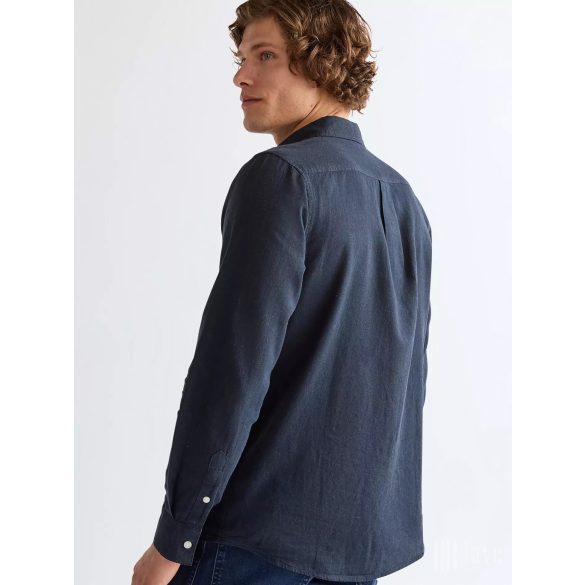 Wrangler ● LS 1PKT Shirt ● sötétkék hosszú ujjú len ing