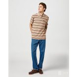 Wrangler ● Stripe Polo ● drapp csíkos rövid ujjú piké póló