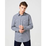 Wrangler ● LS 1PKT Shirt ● kék kockás hosszú ujjú ing