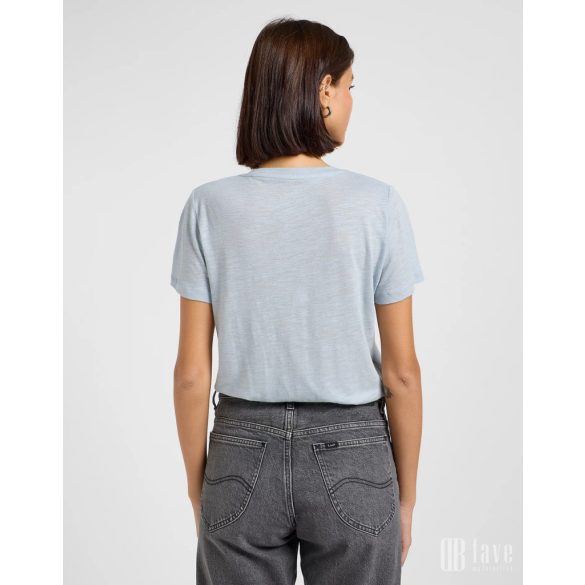 Lee ● V Neck Tee ● szürkéskék rövid ujjú póló 